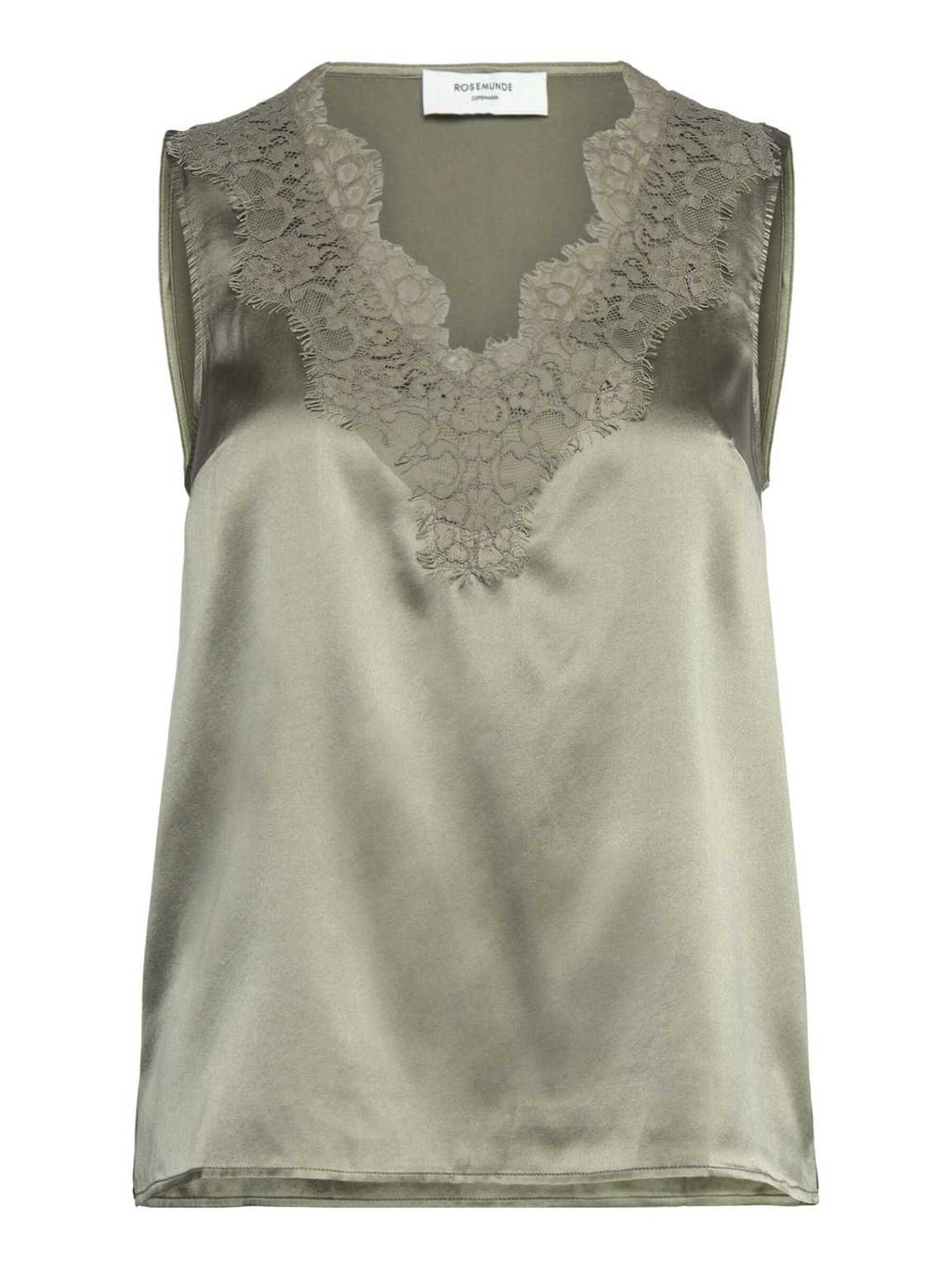 Jade Silk Lace Top
