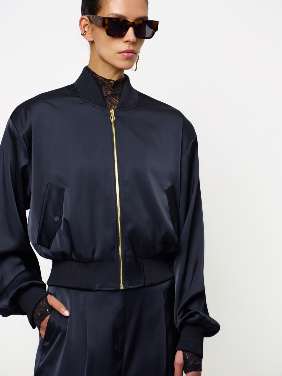 Xylah Satin Bomber
