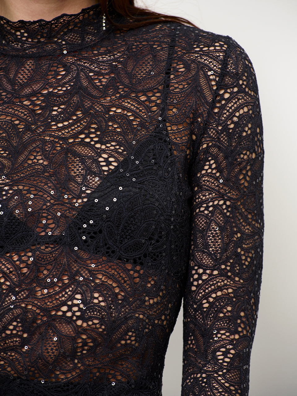 Nicyra Lace Turtleneck