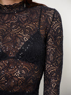 Nicyra Lace Turtleneck
