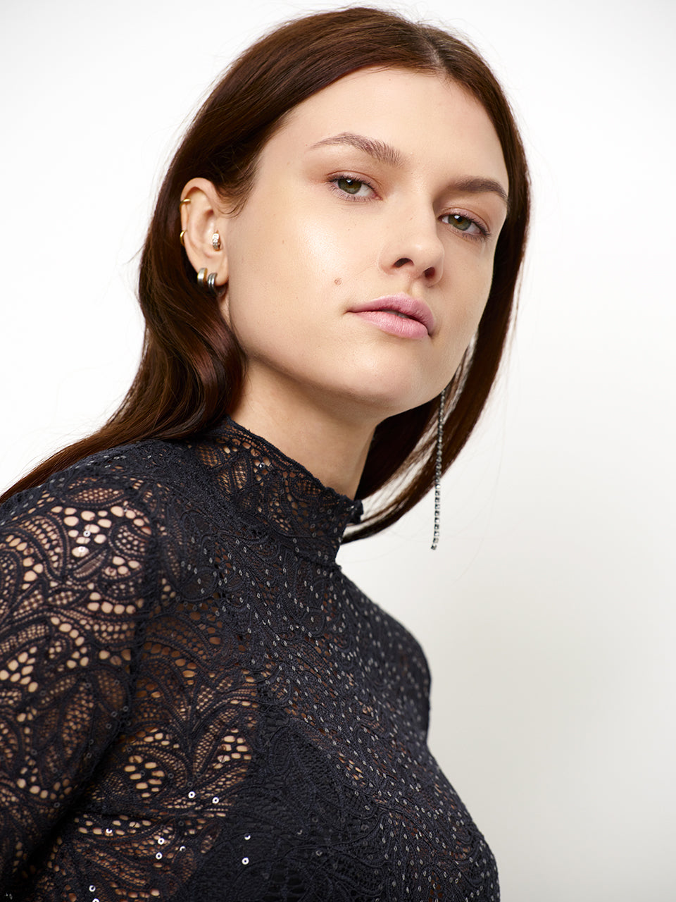 Nicyra Lace Turtleneck