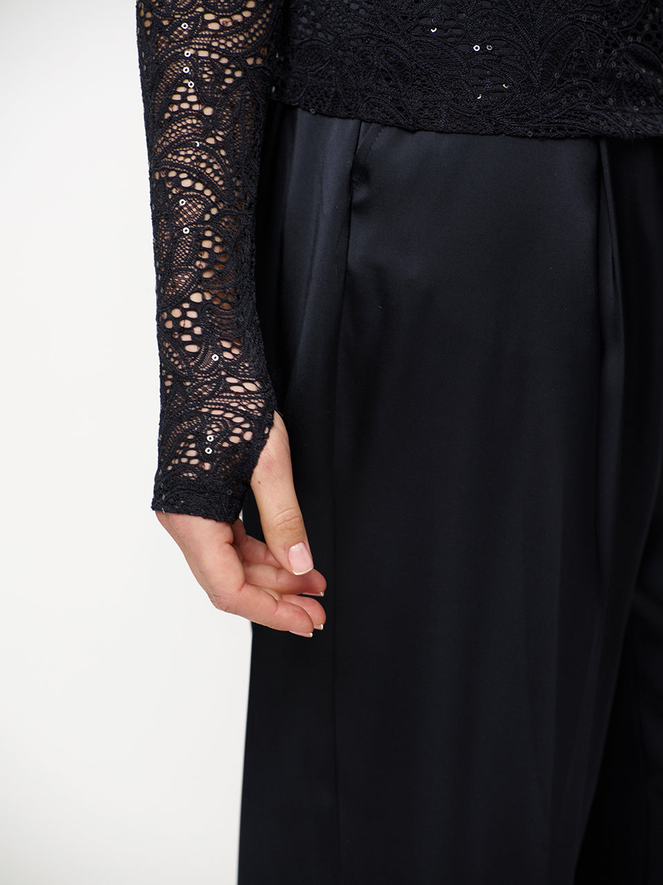 Nicyra Lace Turtleneck