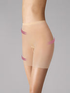 WOLFORD TULLE CONTROL SHORTS NUDE - 1