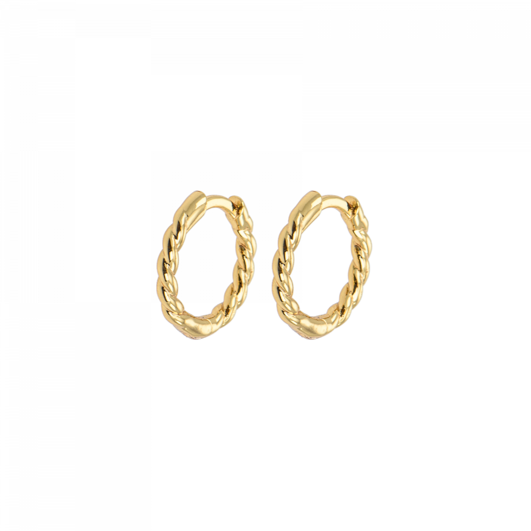 EMILIA BY BON DEP TWISTED HOOPS SMALL GOUD - 1