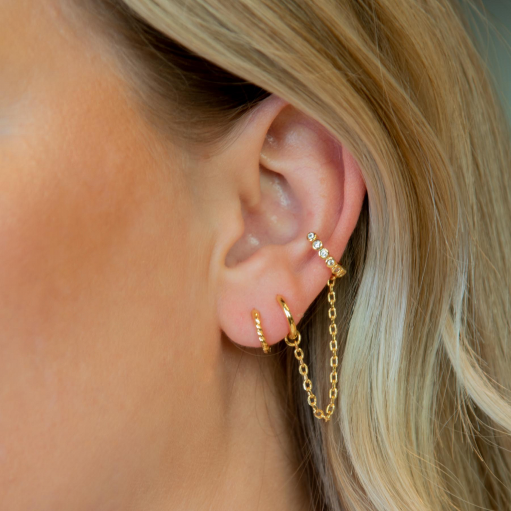 EMILIA BY BON DEP HOOPS X-SMALL GOUD - 2