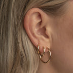 EMILIA BY BON DEP HOOPS MEDIUM GOUD - 2