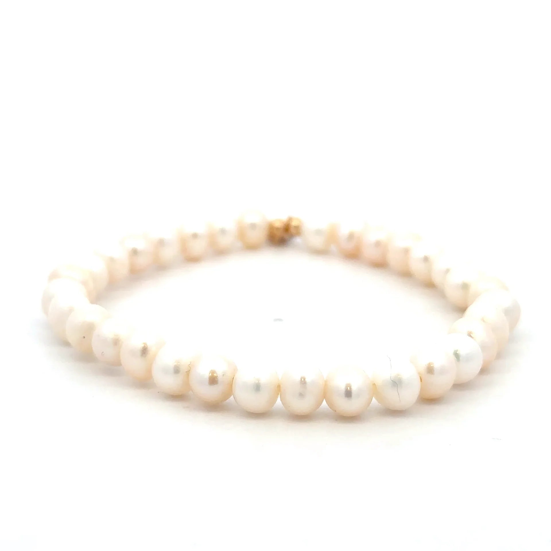 Pearl big plain gold