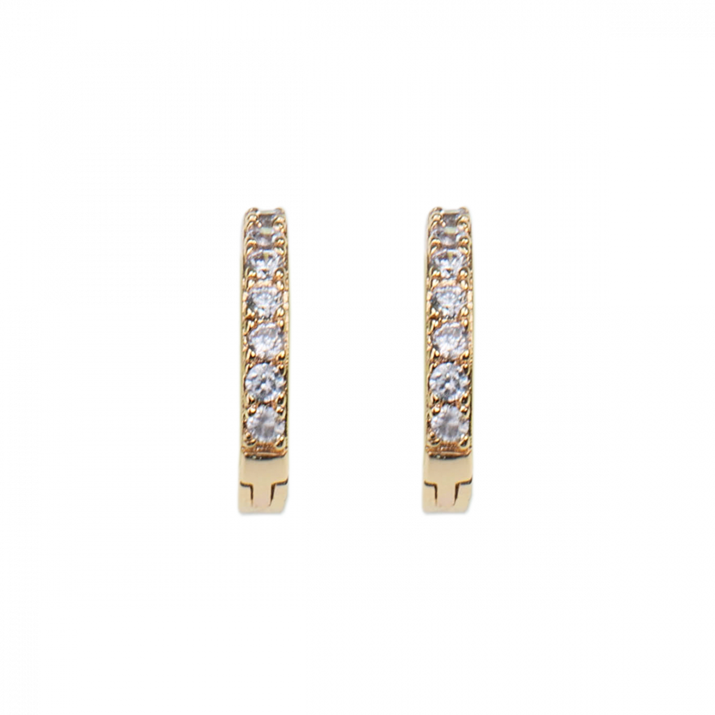 EMILIA BY BON DEP HOOPS X-SMALL WHITE GOUD - 1