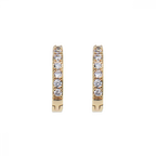 EMILIA BY BON DEP HOOPS X-SMALL WHITE GOUD - 1