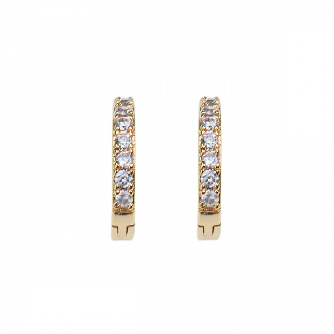 EMILIA BY BON DEP HOOPS X-SMALL WHITE GOUD - 1