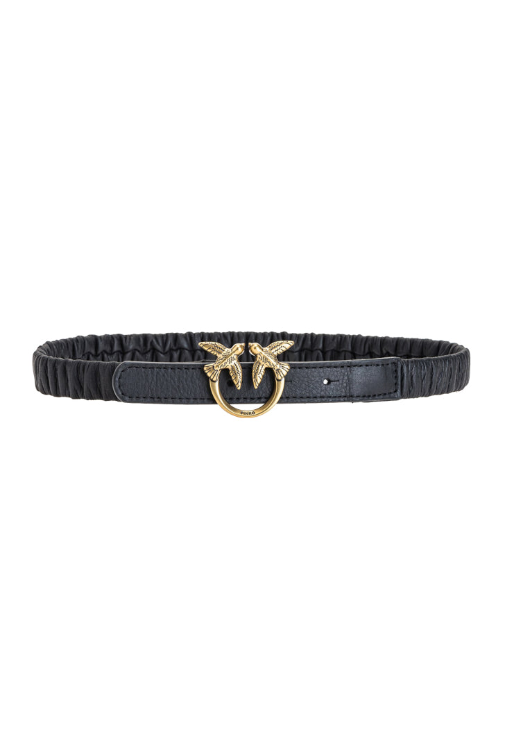 PINKO RIEM LOVE RUFFLE H2 ZWART - 1