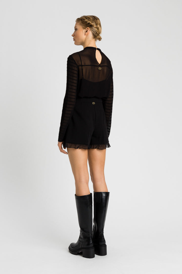 TWIN SET BLOUSE 2131 ZWART - 3