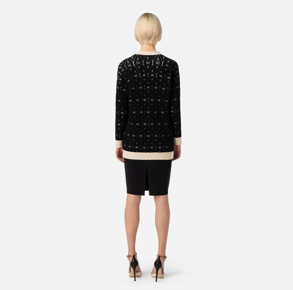 ELISABETTA FRANCHI VEST MK70S36E2 PRINT - 5
