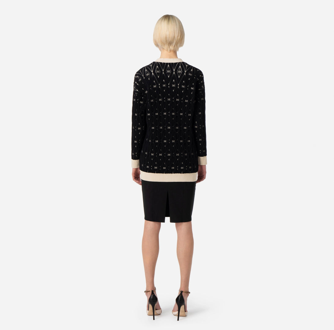 ELISABETTA FRANCHI VEST MK70S36E2 PRINT - 5