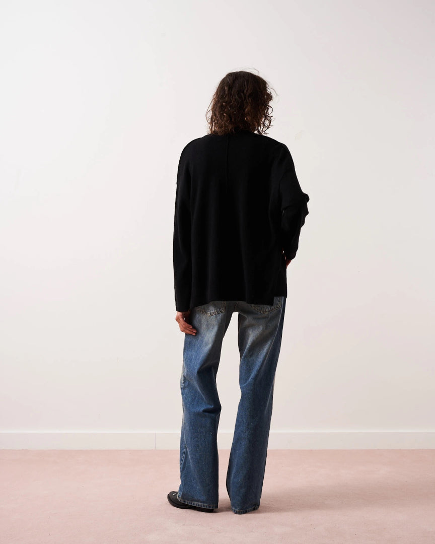 ABSOLUT CASHMERE VEST CASSIDY NOIR ZWART - 3