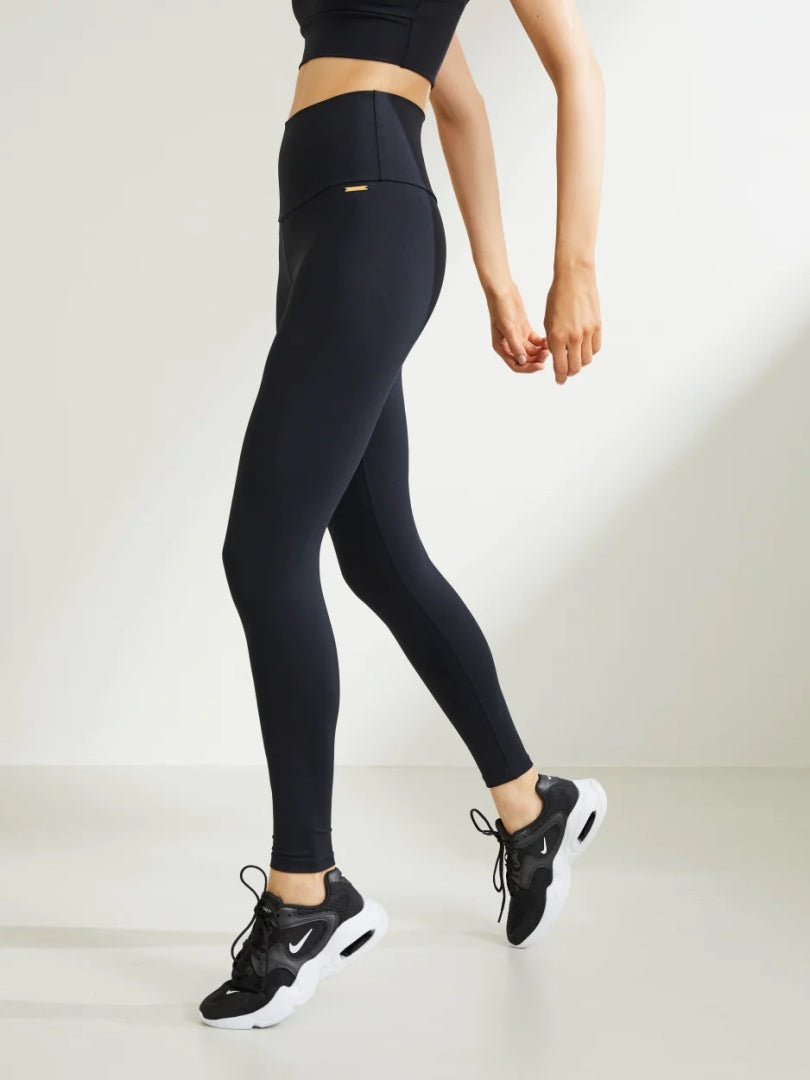 DEBLON LEGGING CLASSIC HIGH WAISTBAND ZWART - 1