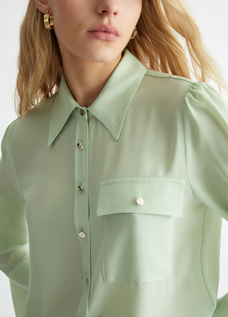 LIU JO JEANS BLOUSE CA4334 GROEN - 3