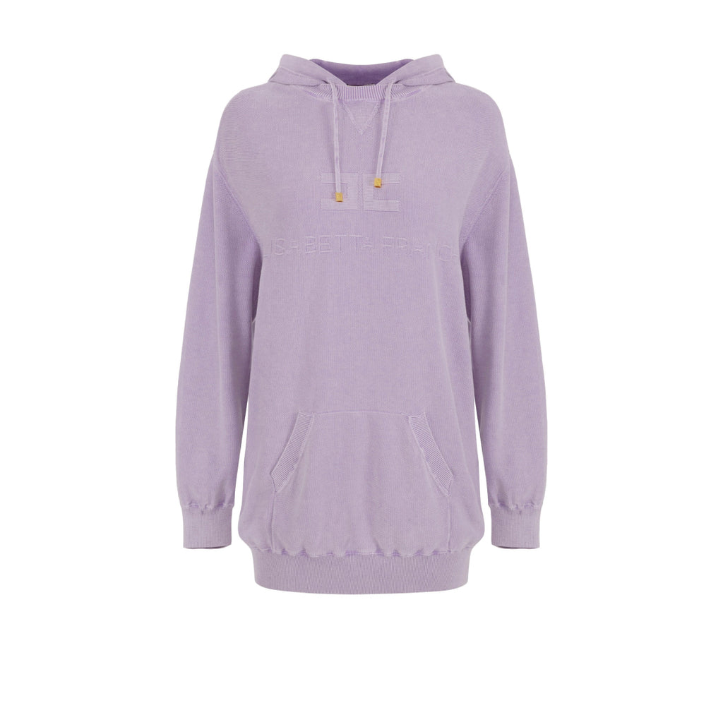 ELISABETTA FRANCHI HOODIE AM72S41 LILA - 1