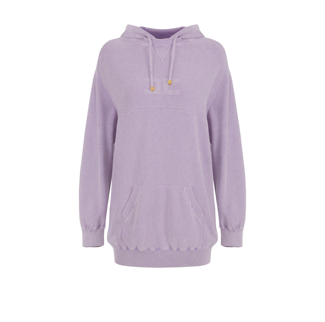 ELISABETTA FRANCHI HOODIE AM72S41 LILA - 1