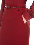 MAX MARA ROK GINSENG BORDEAUX - 3