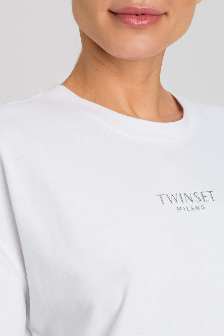 TWIN SET T-SHIRT 242TP2321 WIT - 3