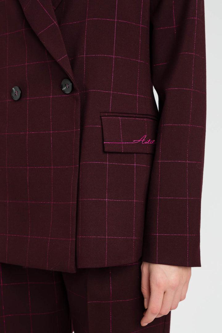 TWINSET ACTITUDE BLAZER 2161 BORDEAUX - 4