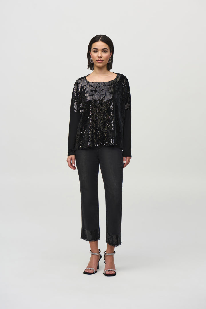 JOSEPH RIBKOFF TOP 244005 ZWART - 3