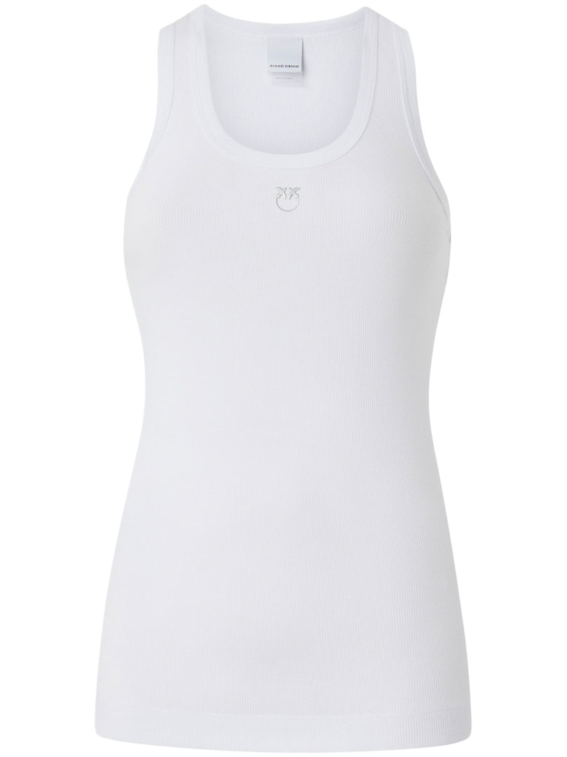 PINKO TOP CALCOLATORE SILVER WIT - 1