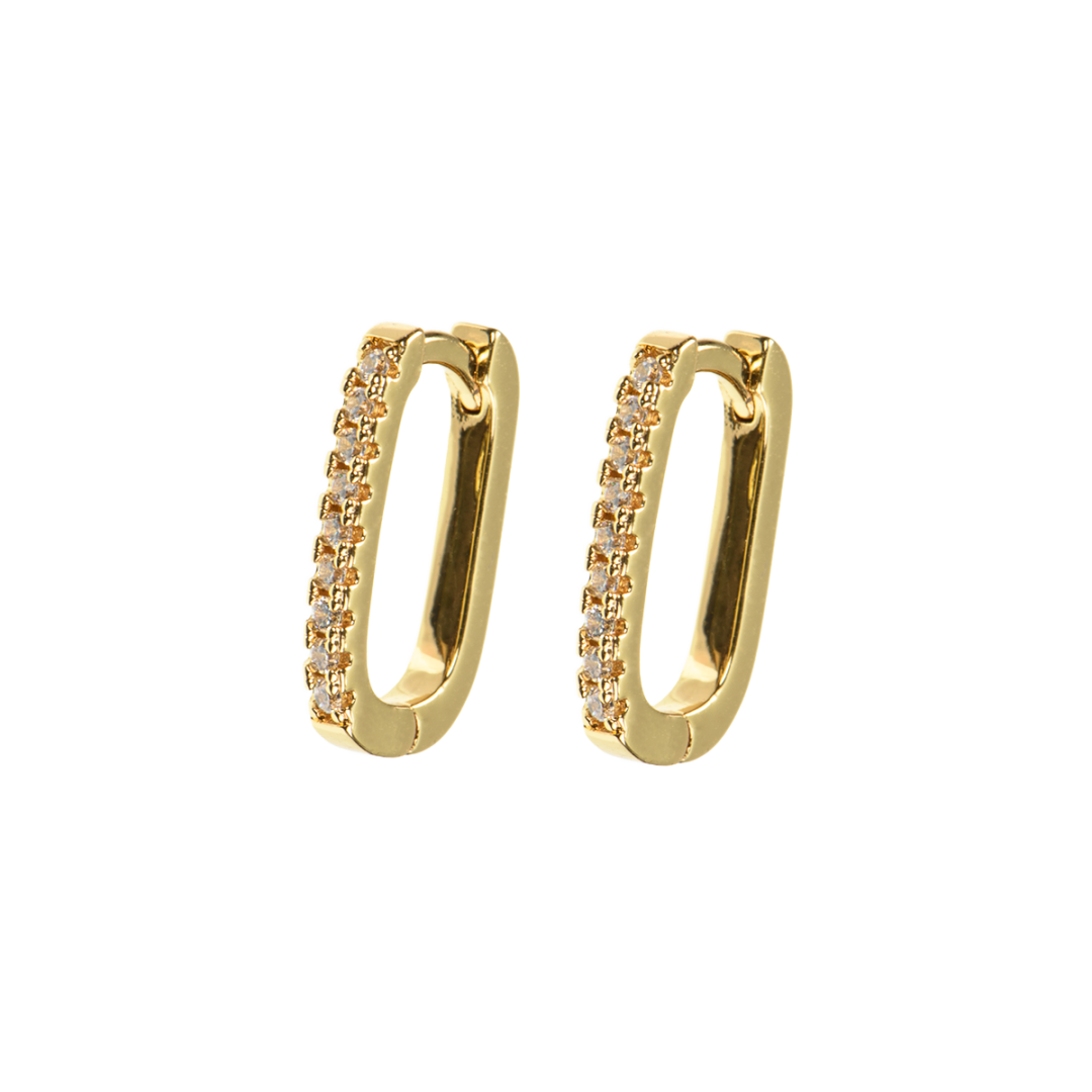 EMILIA BY BON DEP SQUARE HOOPS GOUD - 1