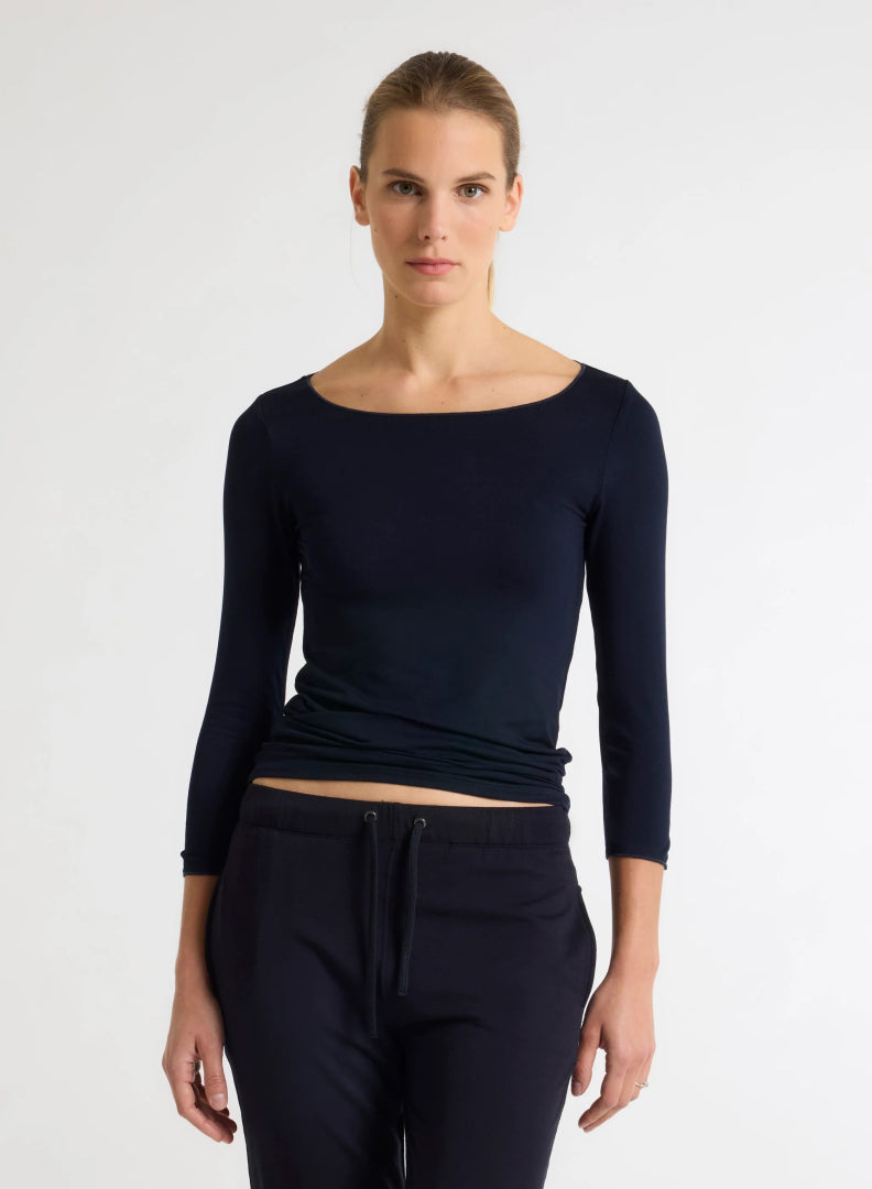 MAJESTIC T-SHIRT ADELE BLAUW - 1