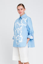 TWINSET ACTITUDE BLOUSE 2012 BLAUW - 2