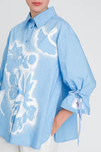 TWINSET ACTITUDE BLOUSE 2012 BLAUW - 4