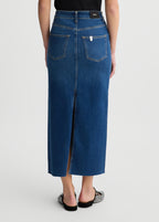 LIU JO BLUE DENIM ROK UA5182 BLAUW - 2