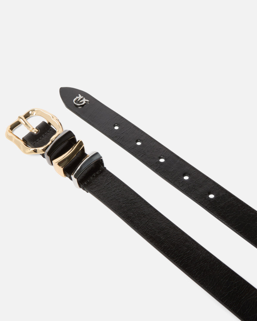 PINKO RIEM CHUNKY H3 ZWART - 1