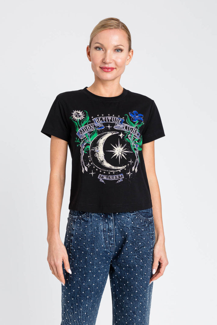 TWINSET ACTITUDE T-SHIRT 2012 ZWART - 1
