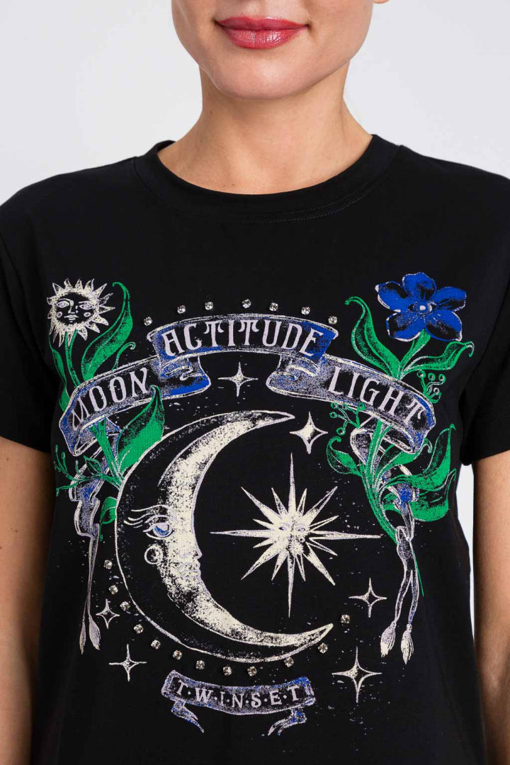 TWINSET ACTITUDE T-SHIRT 2012 ZWART - 3