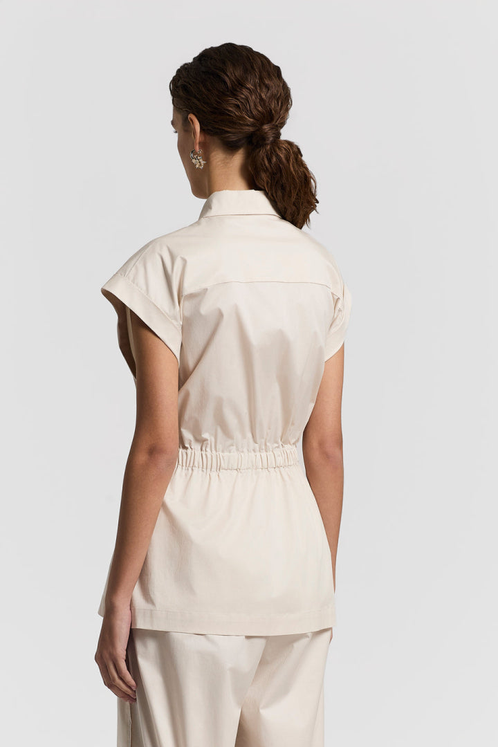 PESERICO GILET A06819 BEIGE - 3
