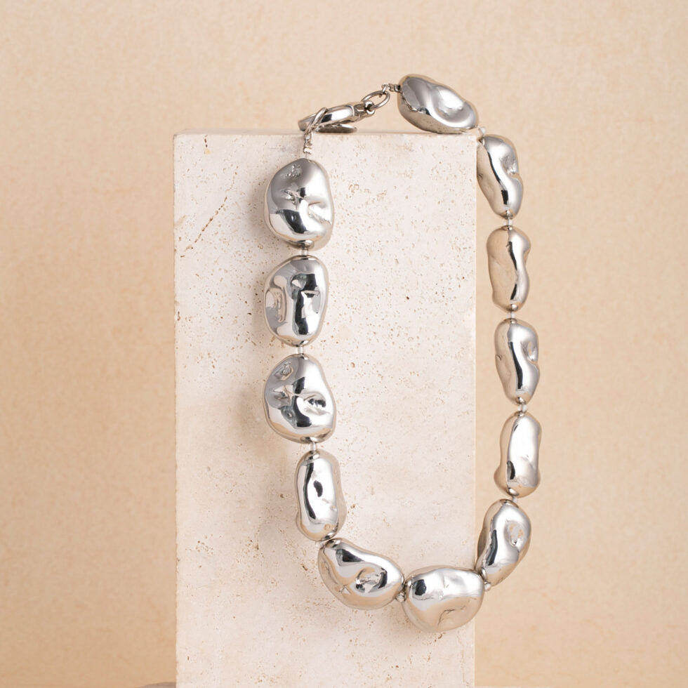 Souvenirs de Pomme NECKLACE OCEANE SILVER ZILVER - 2