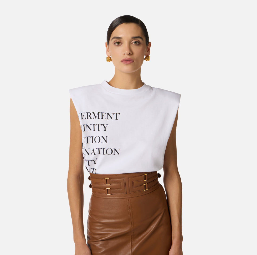 ELISABETTA FRANCHI T-SHIRT MA70P61E2 WIT - 2