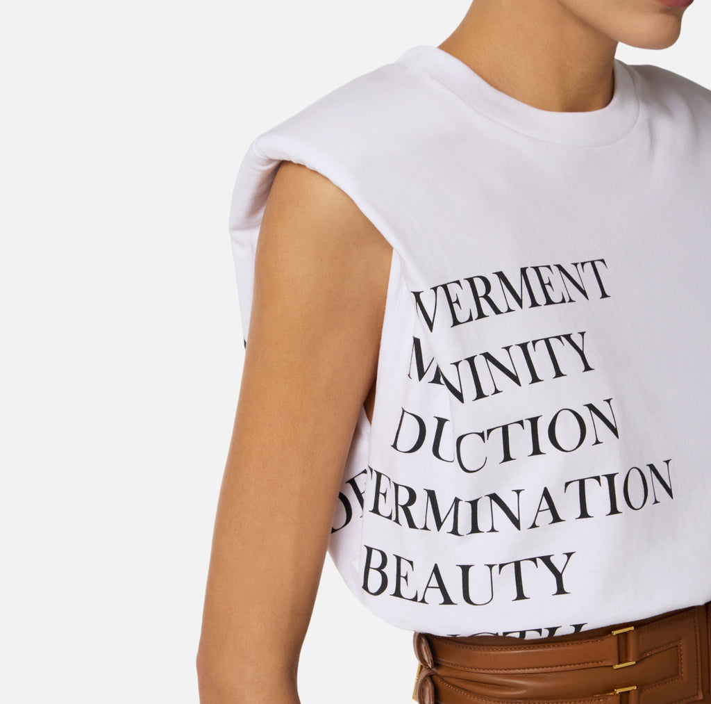 ELISABETTA FRANCHI T-SHIRT MA70P61E2 WIT - 3