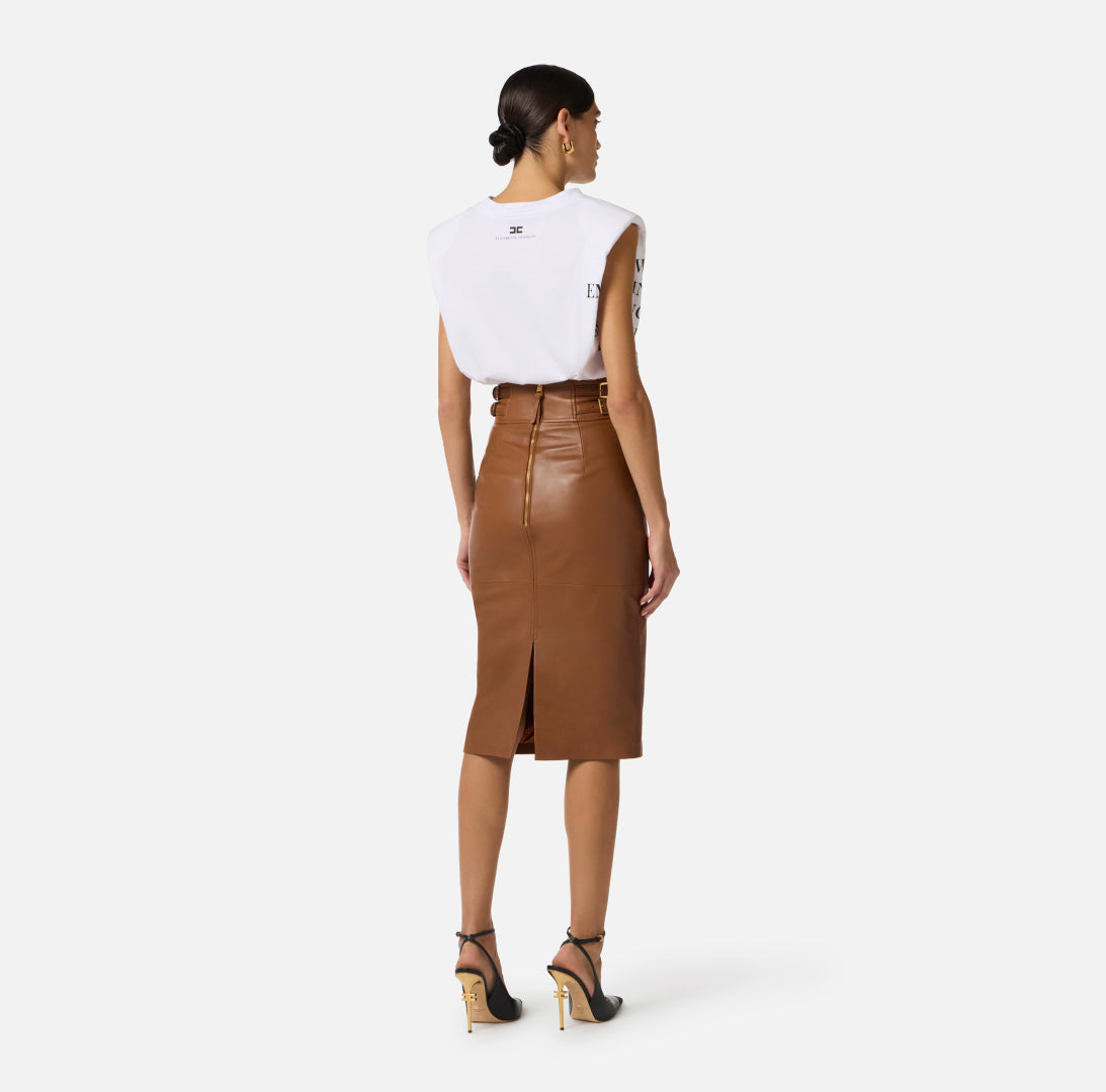 ELISABETTA FRANCHI T-SHIRT MA70P61E2 WIT - 4