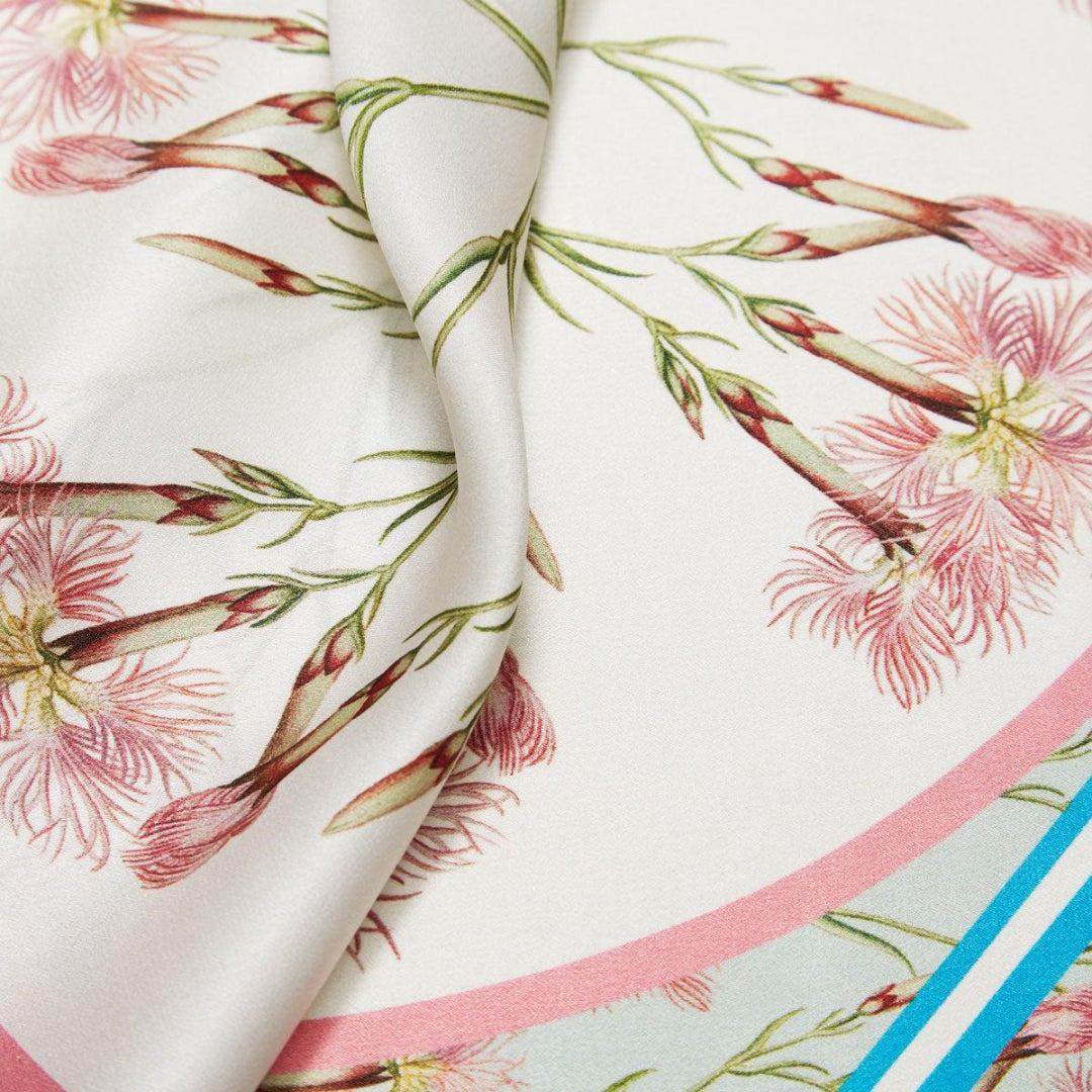FLORA DANICA BLUE AND PINK NELLIKE SCARF PRINT - 4