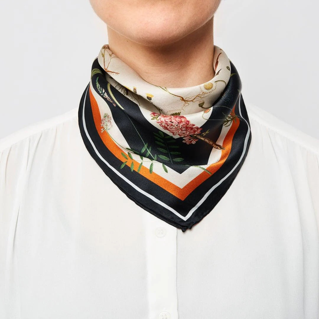 FLORA DANICA FLOWER FIELD SCARF PRINT - 1