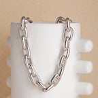 Souvenirs de Pomme NECKLACE LIMA LARGE SILVER ZILVER - 2