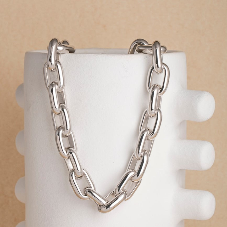 Souvenirs de Pomme NECKLACE LIMA LARGE SILVER ZILVER - 2