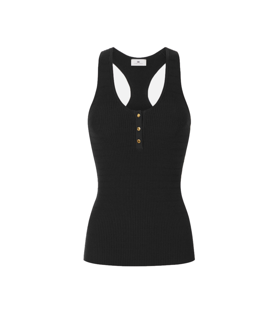 ELISABETTA FRANCHI TOP TK75B61 ZWART - 1