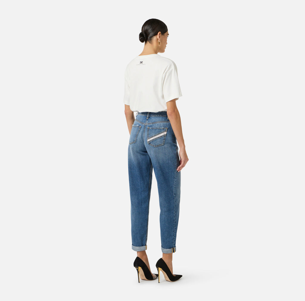 ELISABETTA FRANCHI JEANS PJ27D61 BLAUW - 4