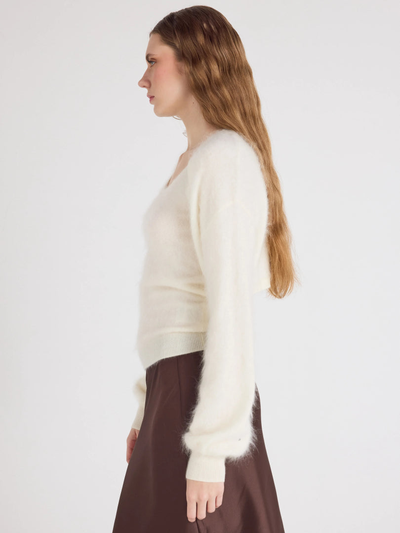 ABSOLUT CASHMERE TWINSET BILLIE ECRU - 2