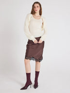 ABSOLUT CASHMERE TWINSET BILLIE ECRU - 5