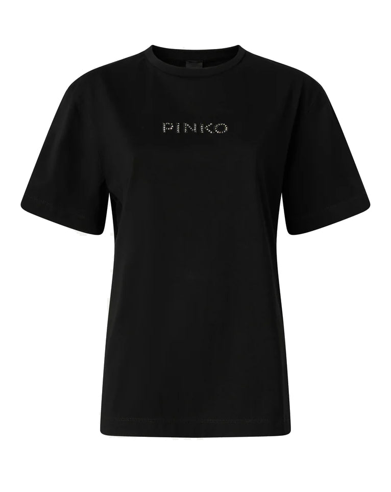 PINKO T-SHIRT STEPITOSO ZWART - 1